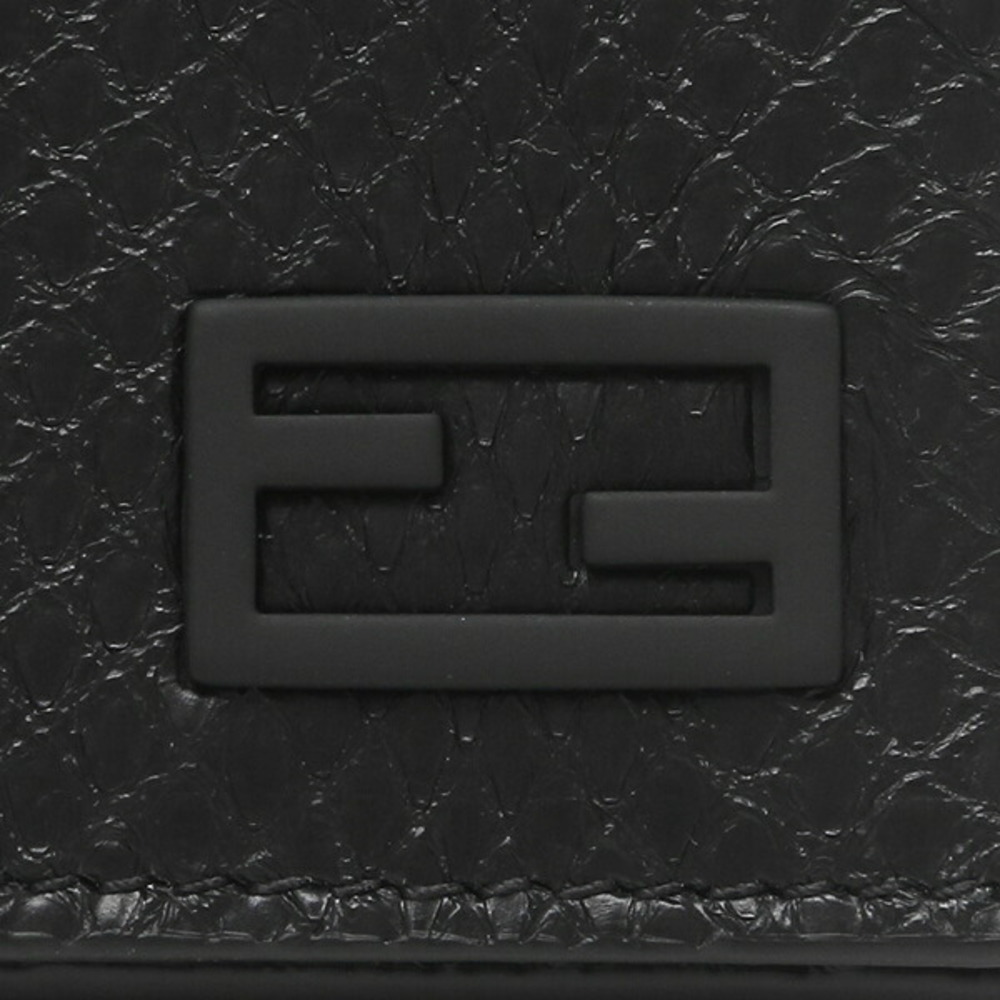 Fendi Python Tri Black Leather Wallet - image 6